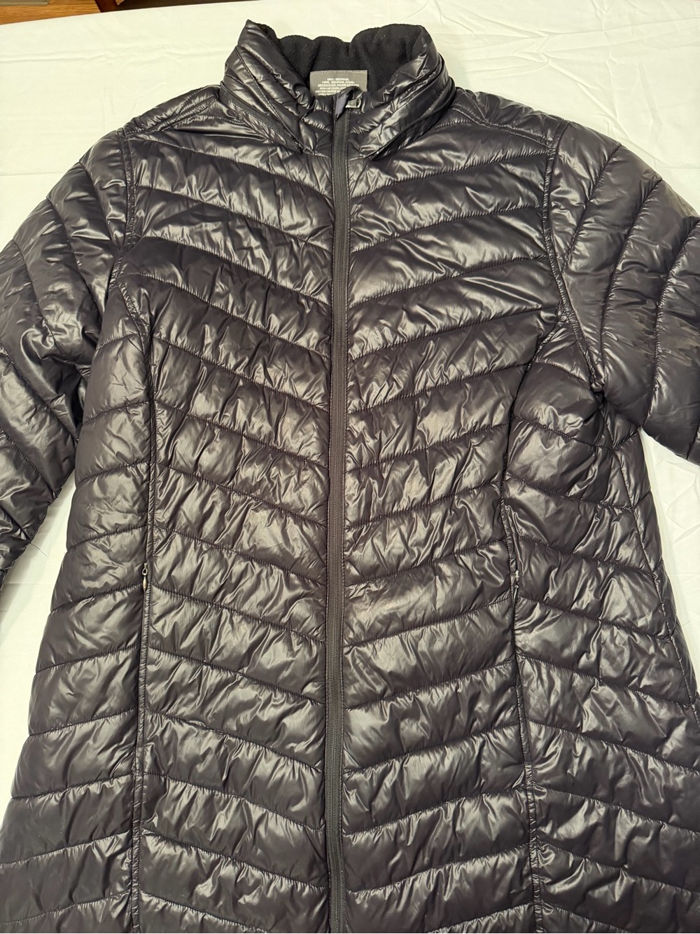 tek gear Women's Shiny Black Packable Quilted Puffer Jacket